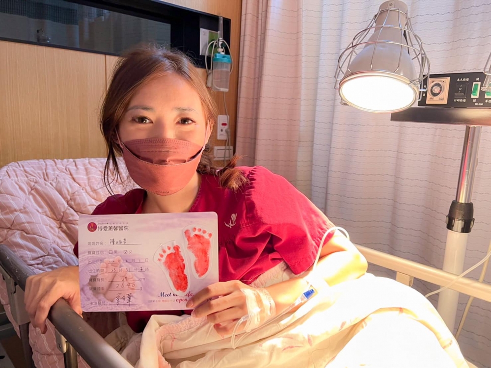 女兒體重2640克,非常健康。