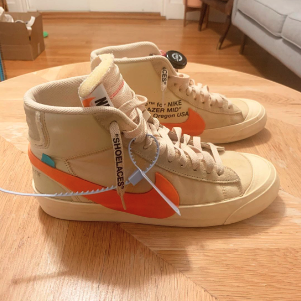 第10次 $750(約5852港元) Off White Nike Blazers波鞋