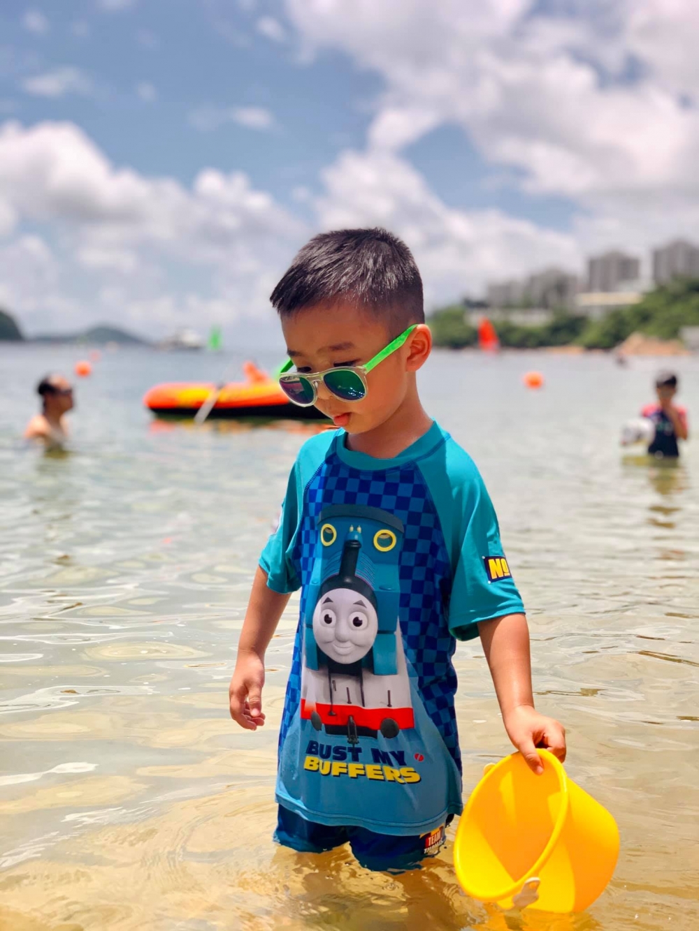 赤柱正灘泳灘水質清澈。