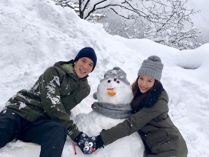 王力宏與太太此情不再。