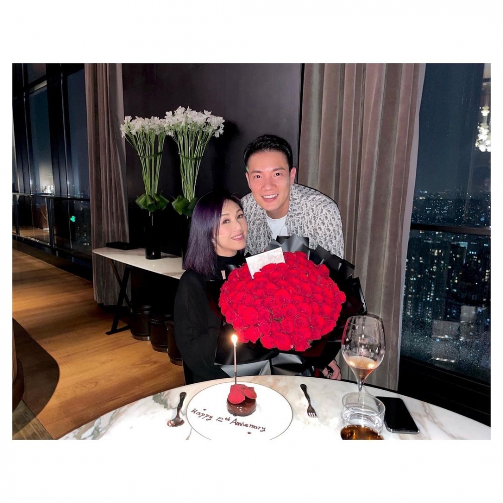 丁子高和楊千嬅今年8月曬恩愛慶祝結婚12週年。