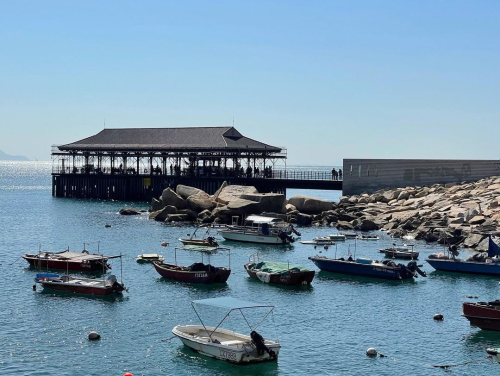 到卜公碼頭吹吹風，很愜意～