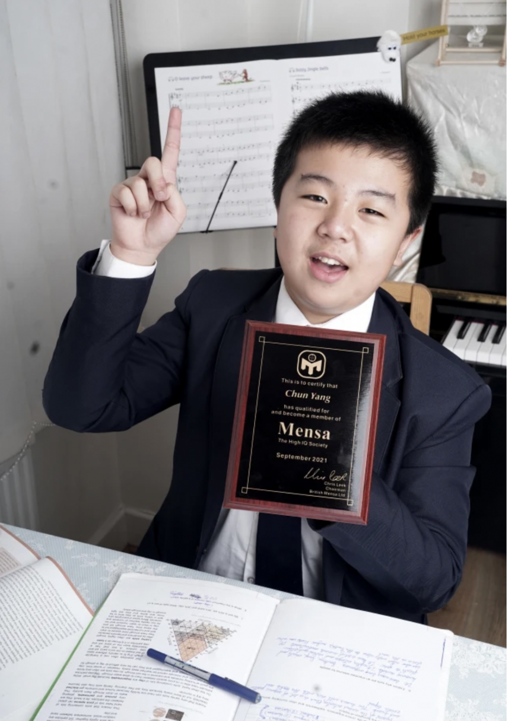 12歲華裔男童Daniel Yang智商達162。