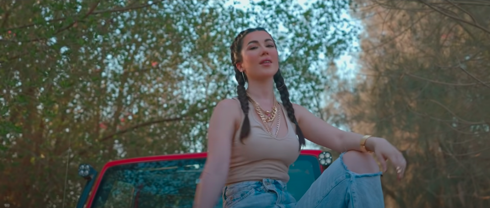 歌詞內容形容男女關係中，女方成為主導。