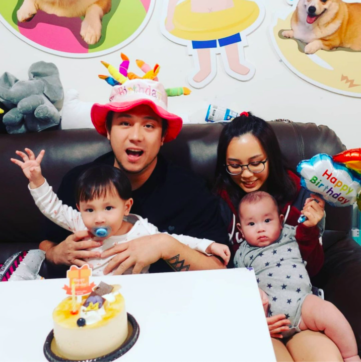 張致恒和太太現育有兩名兒子。