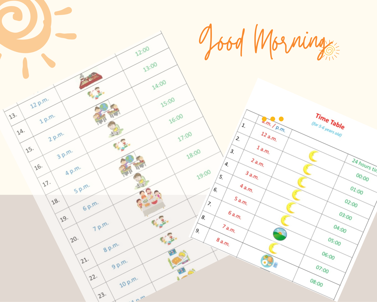 作息要定時並盡早完成功課