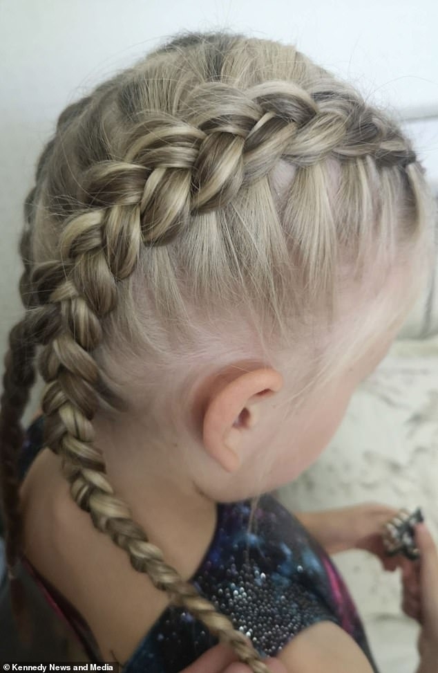 編成辮子頭也太美了！