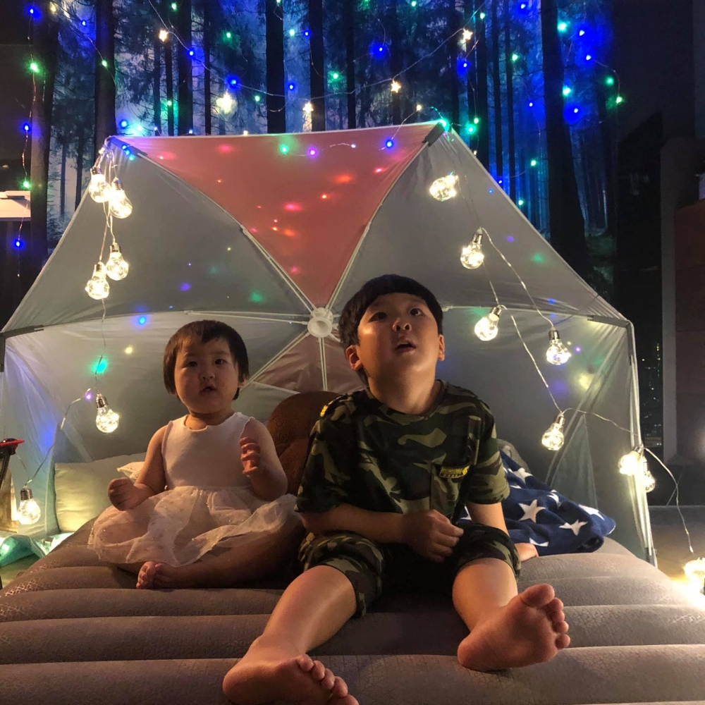 好彩孩子服了退燒藥後，完全冇任何病徵。