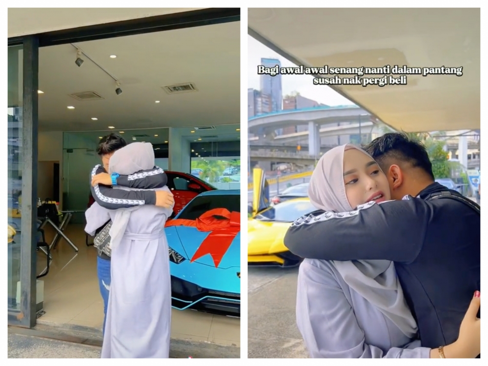 丈夫受到禮物那刻感動落淚。