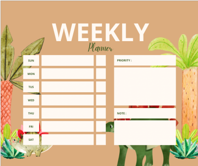 每朝要好好規劃日程。