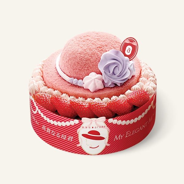 東海堂母親節限定蛋糕「玫荔雅緻」。