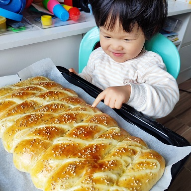 加芝麻 + 蛋黃醬成為另一種口味