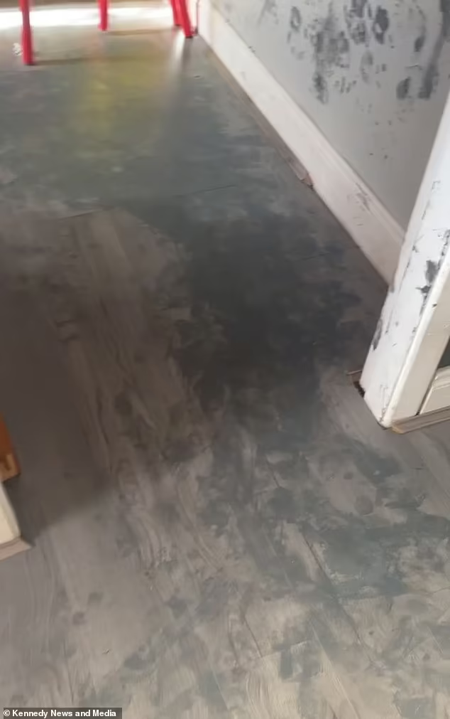 Kerry看著家中崩潰痛哭。