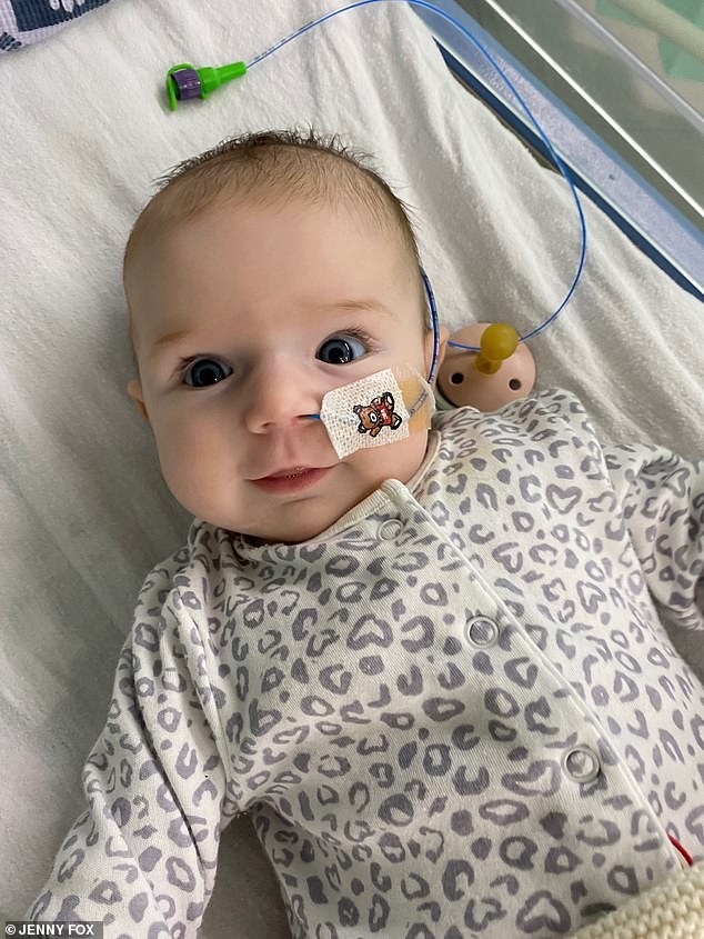 13週大女嬰Florence罹患混合型二尖瓣疾病.