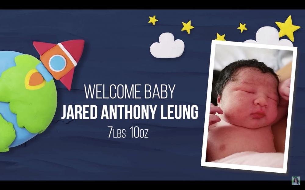 兒子的頭部太大,因此順產並不容易。