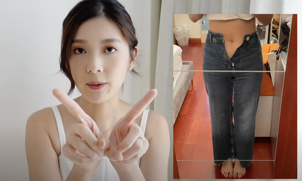 她形容紮肚效果非常顯注。