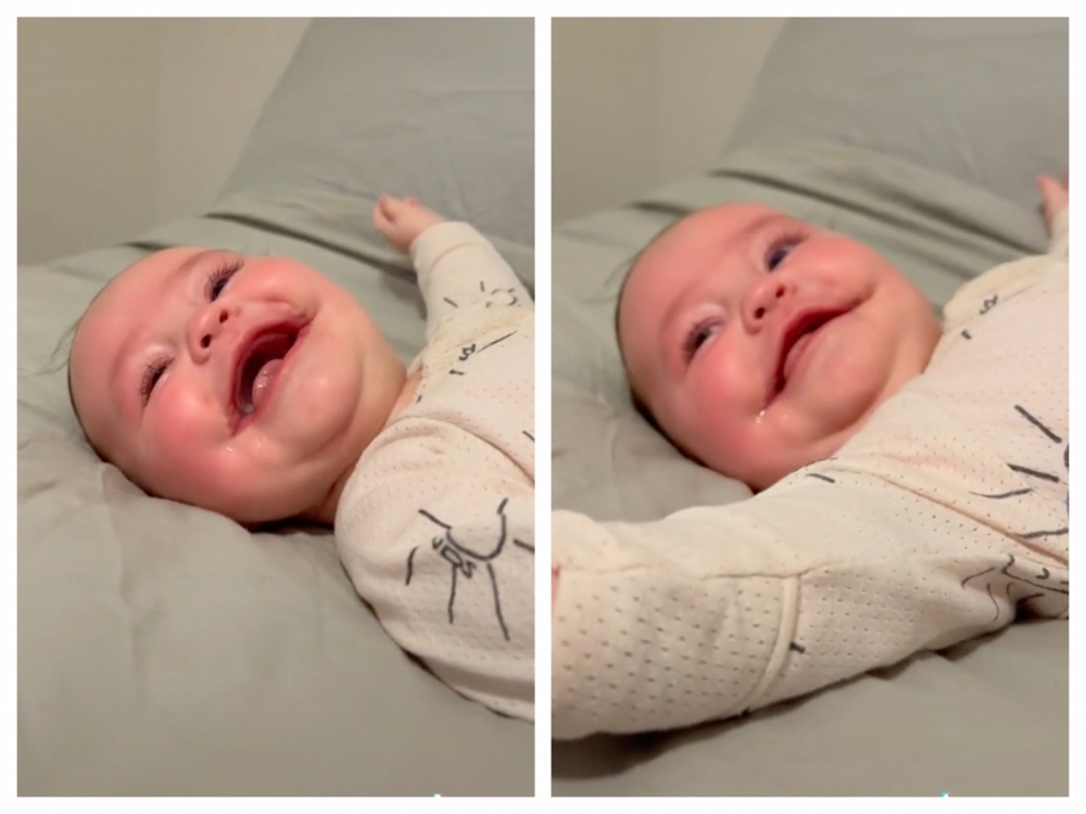 南澳大利亞州的女嬰Ayla天生擁有超燦爛的笑容。