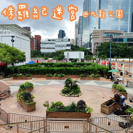 記住在迷宮門口Scan Qr code參加「化石尋謎站」