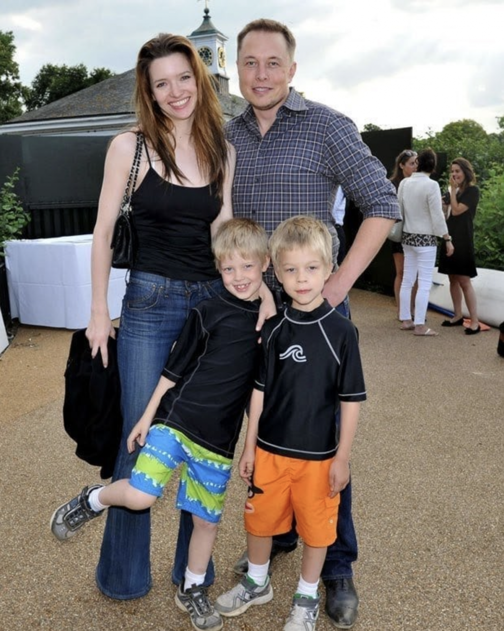 Elon Musk和加拿大作家前妻Justine Wilson的雙胞胎兒子Xavier 和 Griffin。