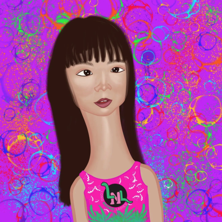 Nyla的畫作充滿個人風格