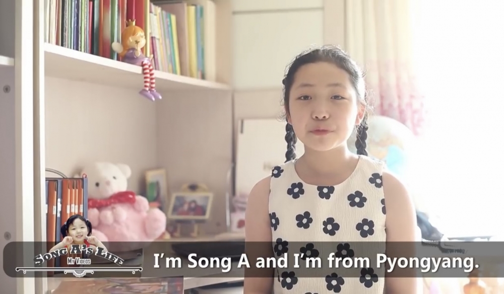 居於北韓的11歲女童松雅於今年4月開始上傳YouTube影片。