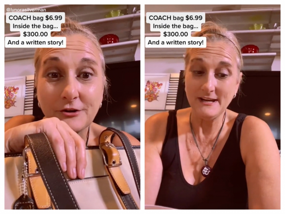 Lynora在二手商店買入二手手袋，竟然發現前主人的驚人秘密。
