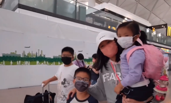 陳倩揚帶同3名子女移居加拿大。