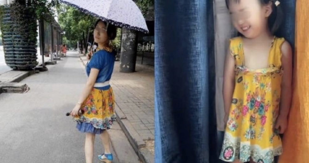 媽媽的一條舊裙子獲「二次改造」，成為女兒新衣。