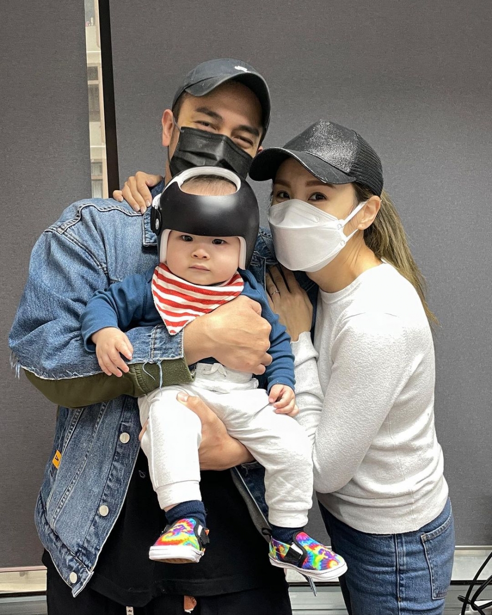 楊洛婷表示考慮了一段時間,才決定讓Tristan戴頭盔治療扁頭症。