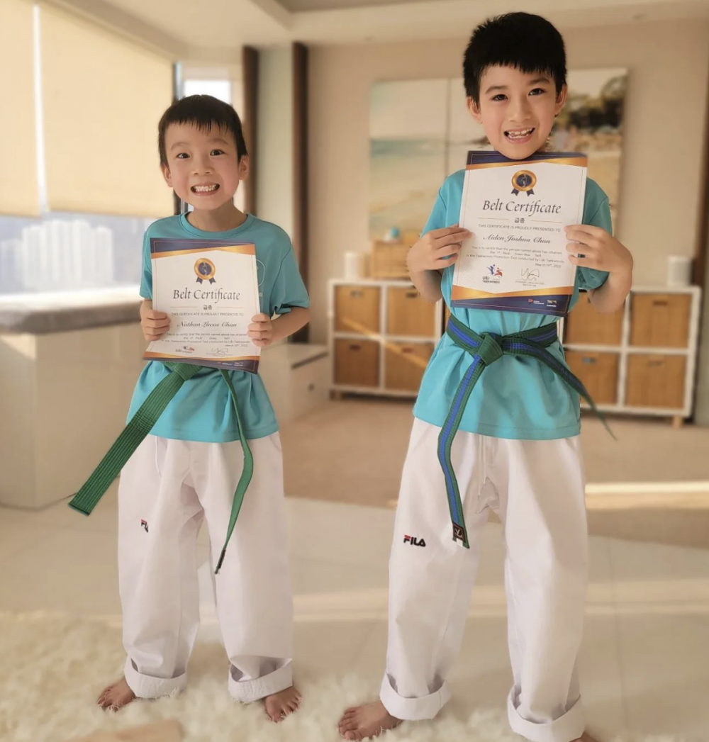 即將滿9歲的Aiden就讀新加坡國際學校。