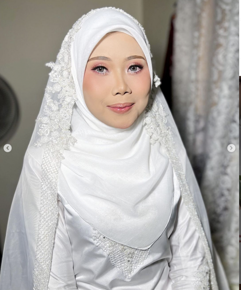 在家人的勸告下，新娘還是選擇完成婚禮。