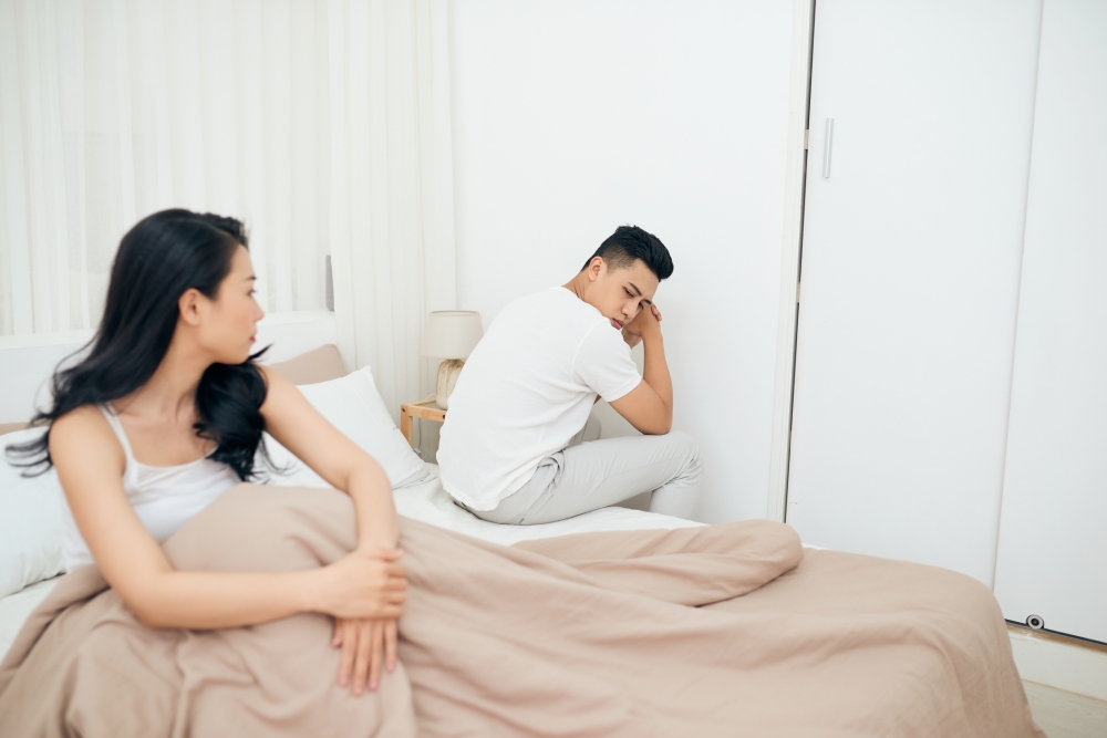 小美B人格發現K先生和自己發生性關係後相當氣憤。