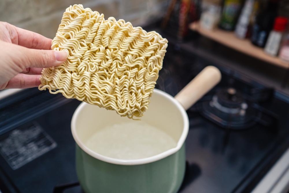 兒子分享即食麵的獨特煮法