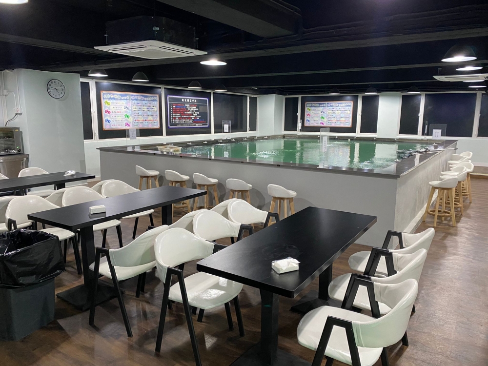 環境十分舒適，釣到的蝦，可即場品嘗