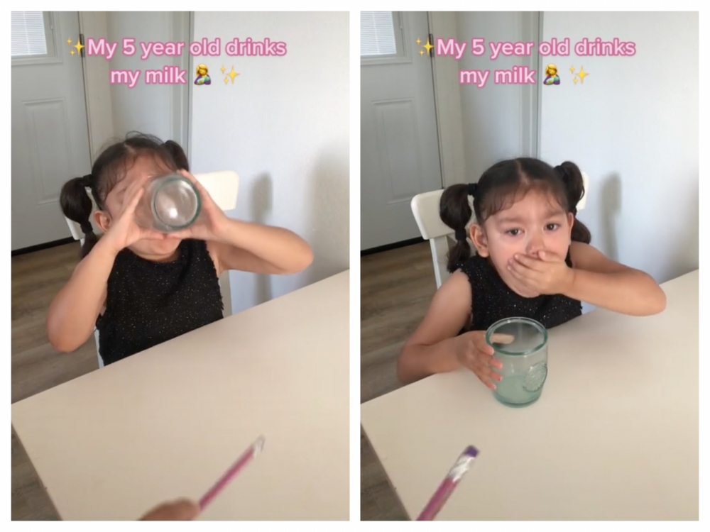 女兒：「為了雪糕，乾了！」