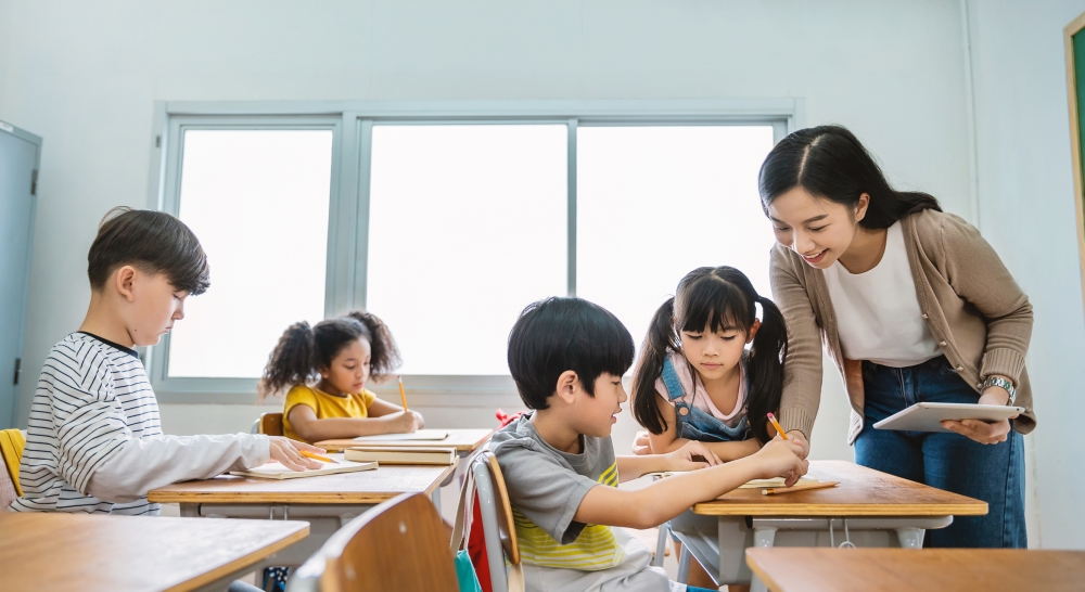 陳老師表示半日制對老師和學生都好