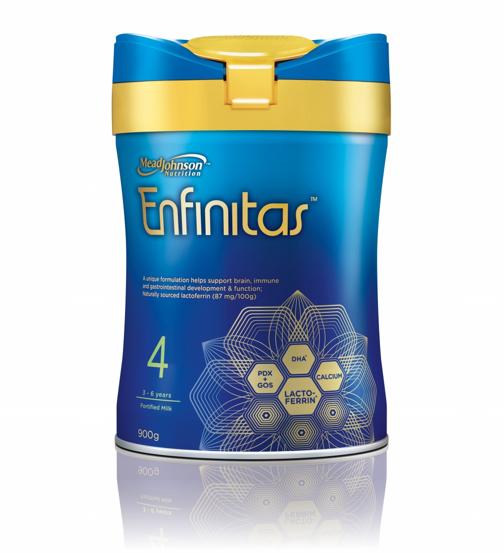 Enfinitas藍臻4是全港唯一加入含有乳鐵蛋白的LF COMPLEX配方*，接近初乳組合[5]，支持寶寶綻放原生抵抗力。