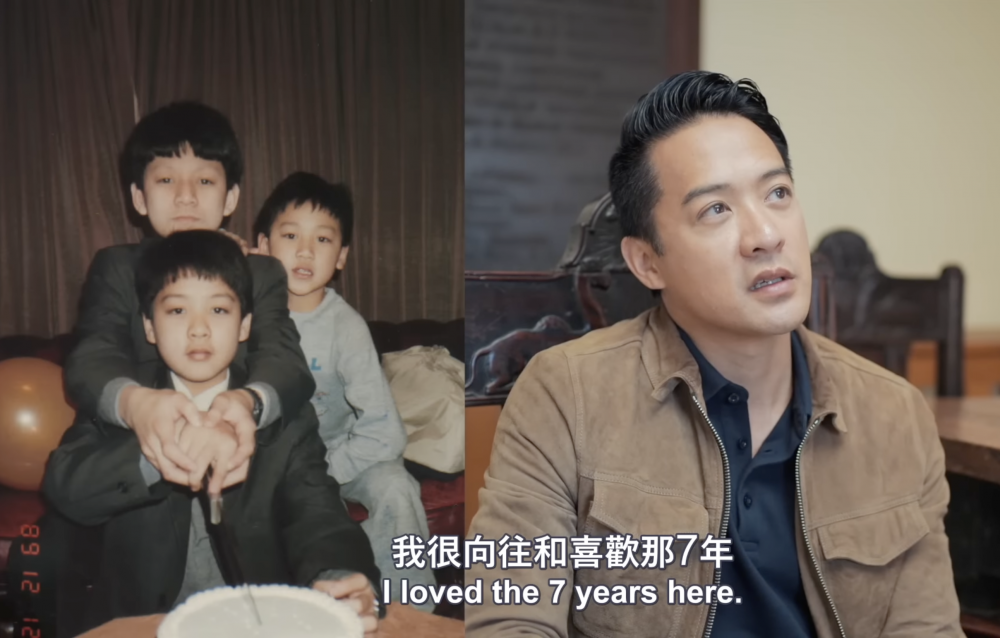 陳智燊早前去英國旅行,順便返母校懷念往事