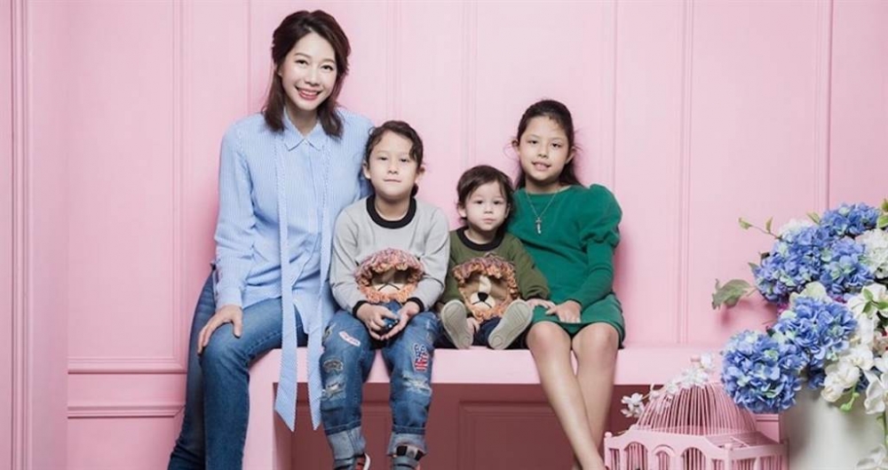 丁寧的3個子女