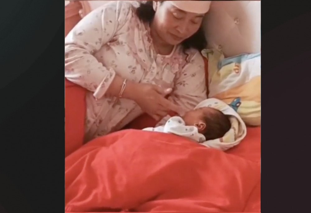 一名女子爆料奶奶56歲生二胎,引起網民熱議。