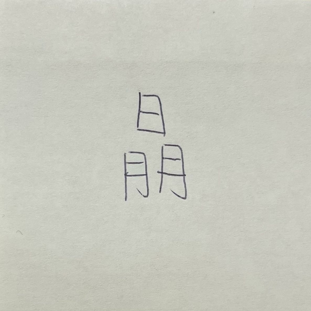正確答案為「晶」的異體字
